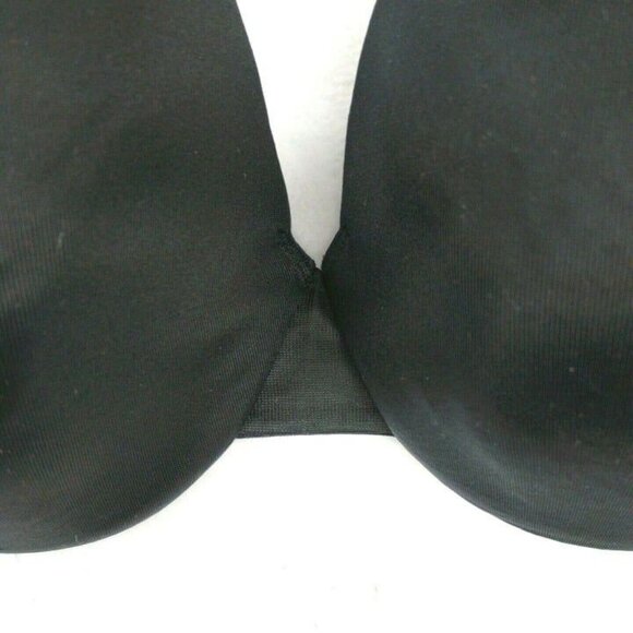 Cacique Lane Bryant Womens Bra Smooth Satin Full Coverage U/W Size 46C Black - Picture 6 of 7